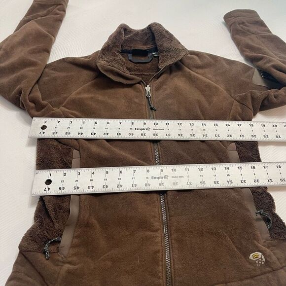 Mountain Hardwear Fleece Jacket Womens Small Brown Zip Up Long Sleeve Outdoor - Picture 2 of 10